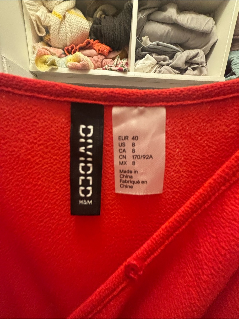 H&M Red Ruffled Wrap Slip Dress - Picture 2 of 5